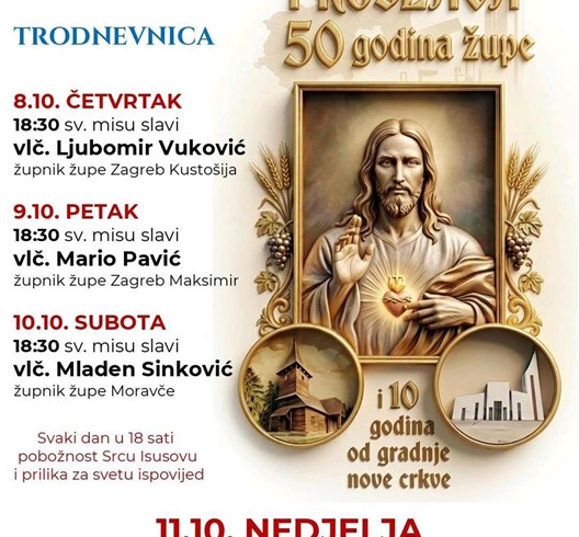 Proslava 50 godina Župe sv. Barbare u Velikoj Mlaki